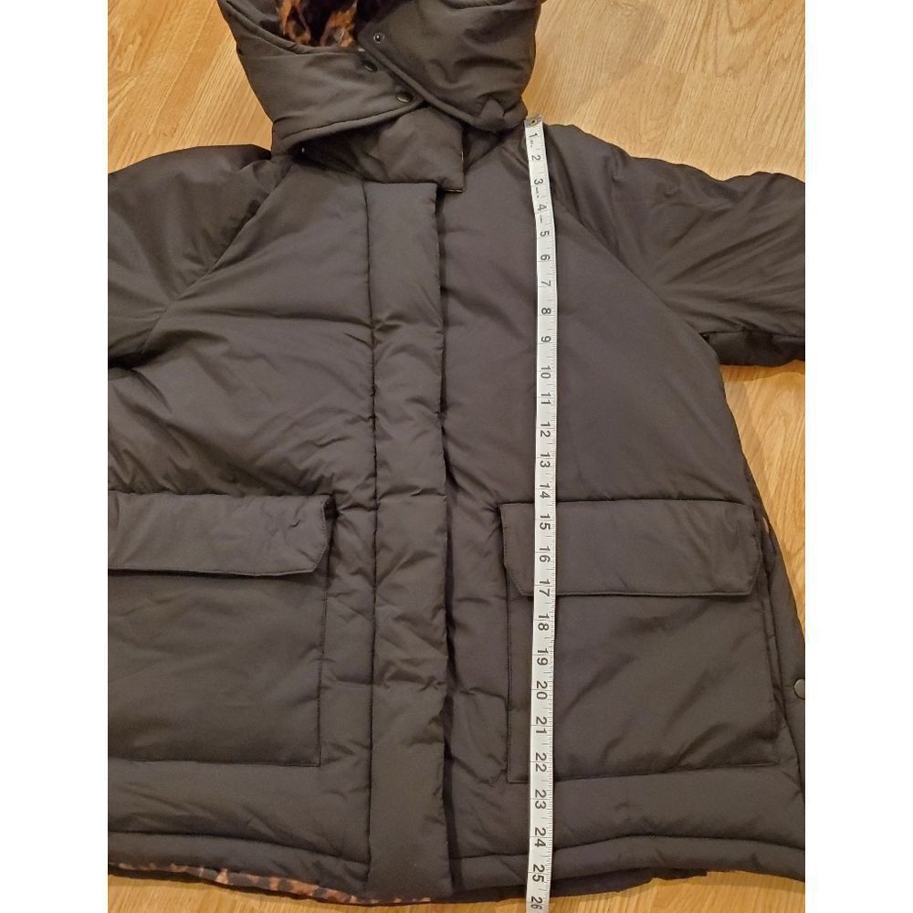 Halogen Animal Contrast Puffer Coat - Picture 12 of 15